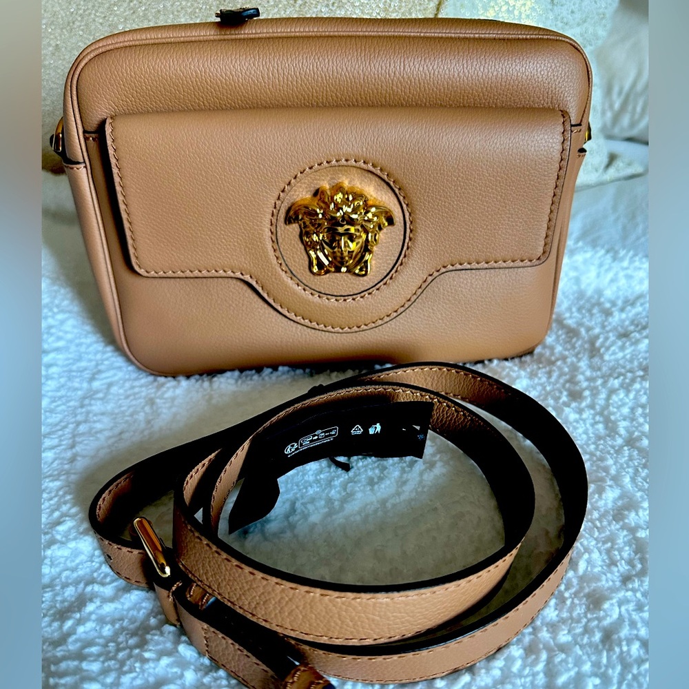 Brand New Versace Medusa Camera Crossbody Bag